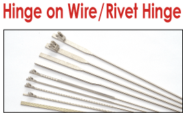 Hinge on Wire/Rivet Hinge